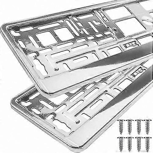 License Plate Frame, 2 Pack, Durable and Stylish Design for Vehicles