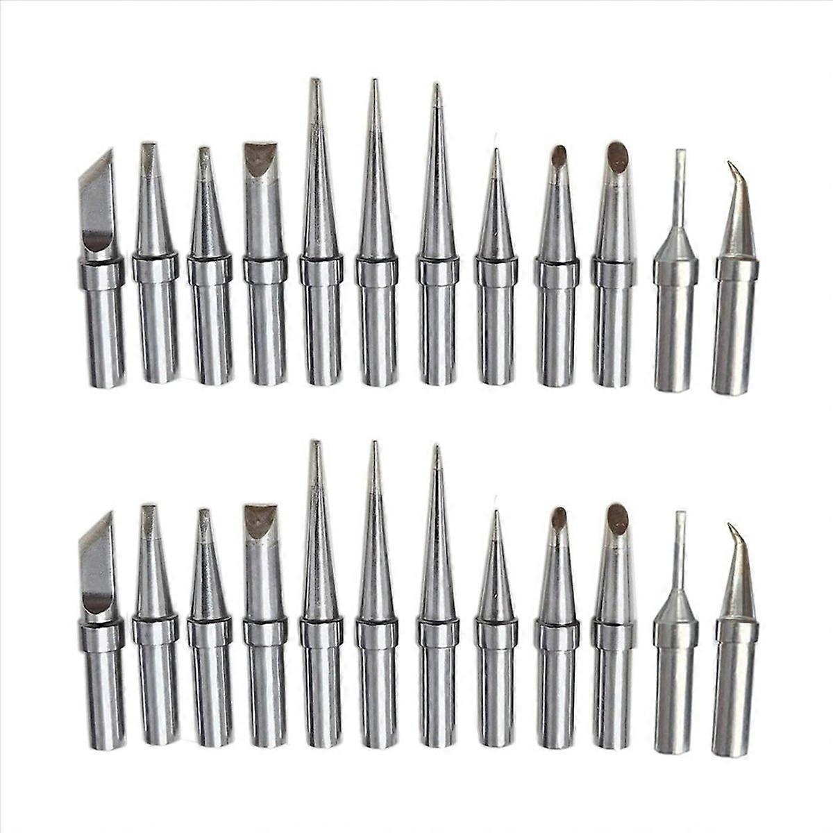 24Pcs Replacement Soldering Iron,ET Tips for WE1010NA WES51 WESD51 PES51 WEP70 Soldering Tips