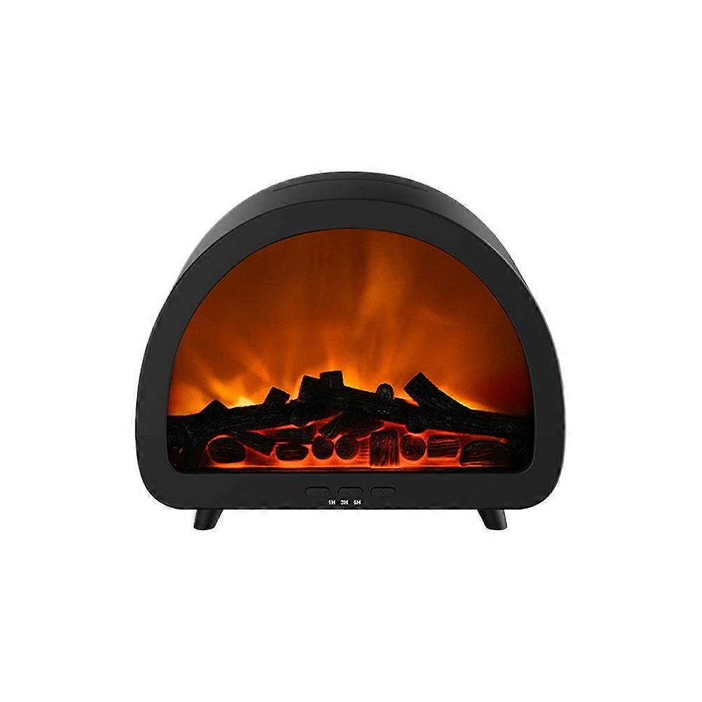 Fireplace Flame Aroma Diffuser with Remote Control 7-Color Ambient Light Humidifier for Home Desktop Decor