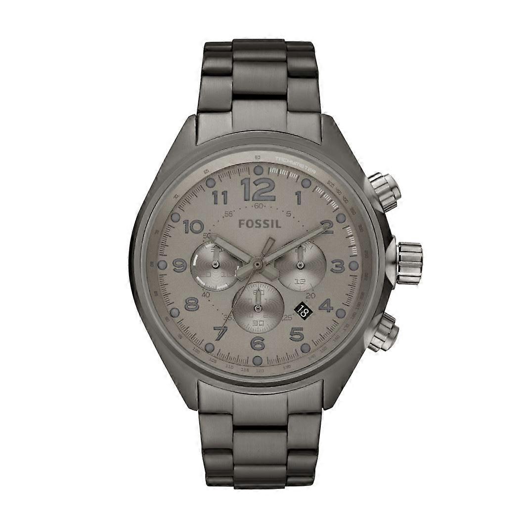 Fossil Mens Watch Flight Smoke Chronograph CH2802