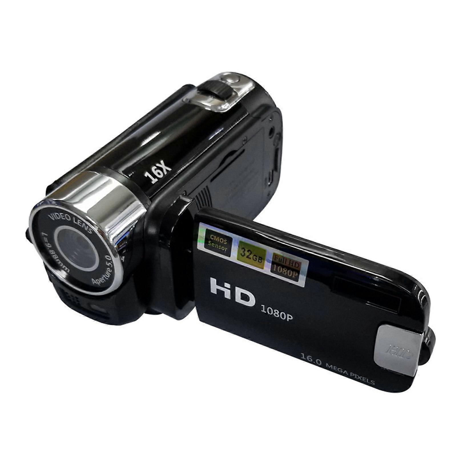 Portable 1080P High Definition Digital Video Camera DV Camcorder 16MP 2.7 Inch LCD Screen 16X Digital Zoom Built-in Battery