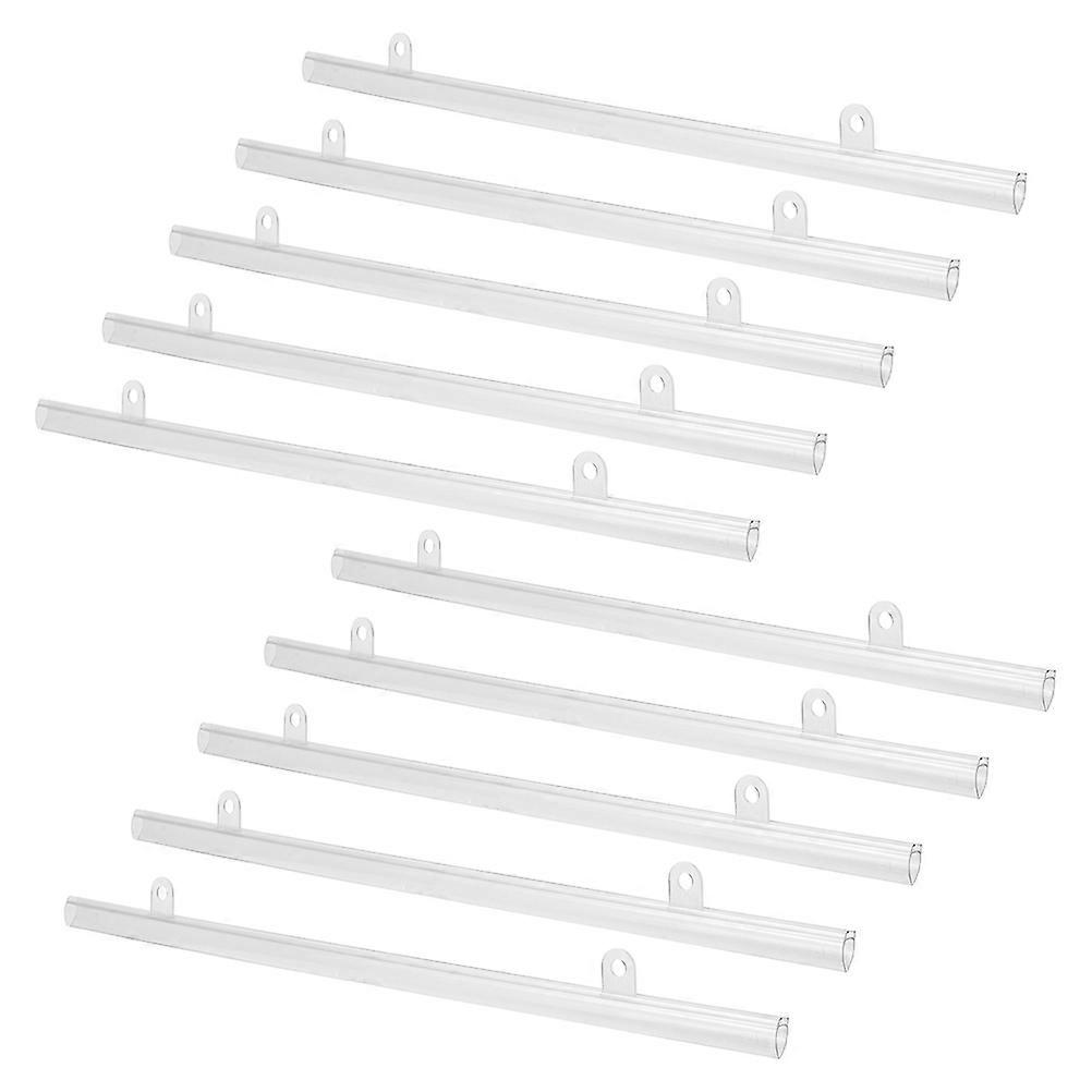 Suspended Poster Frame Hanger for Display Use 10Pcs PVC Hanging Rail with Clips