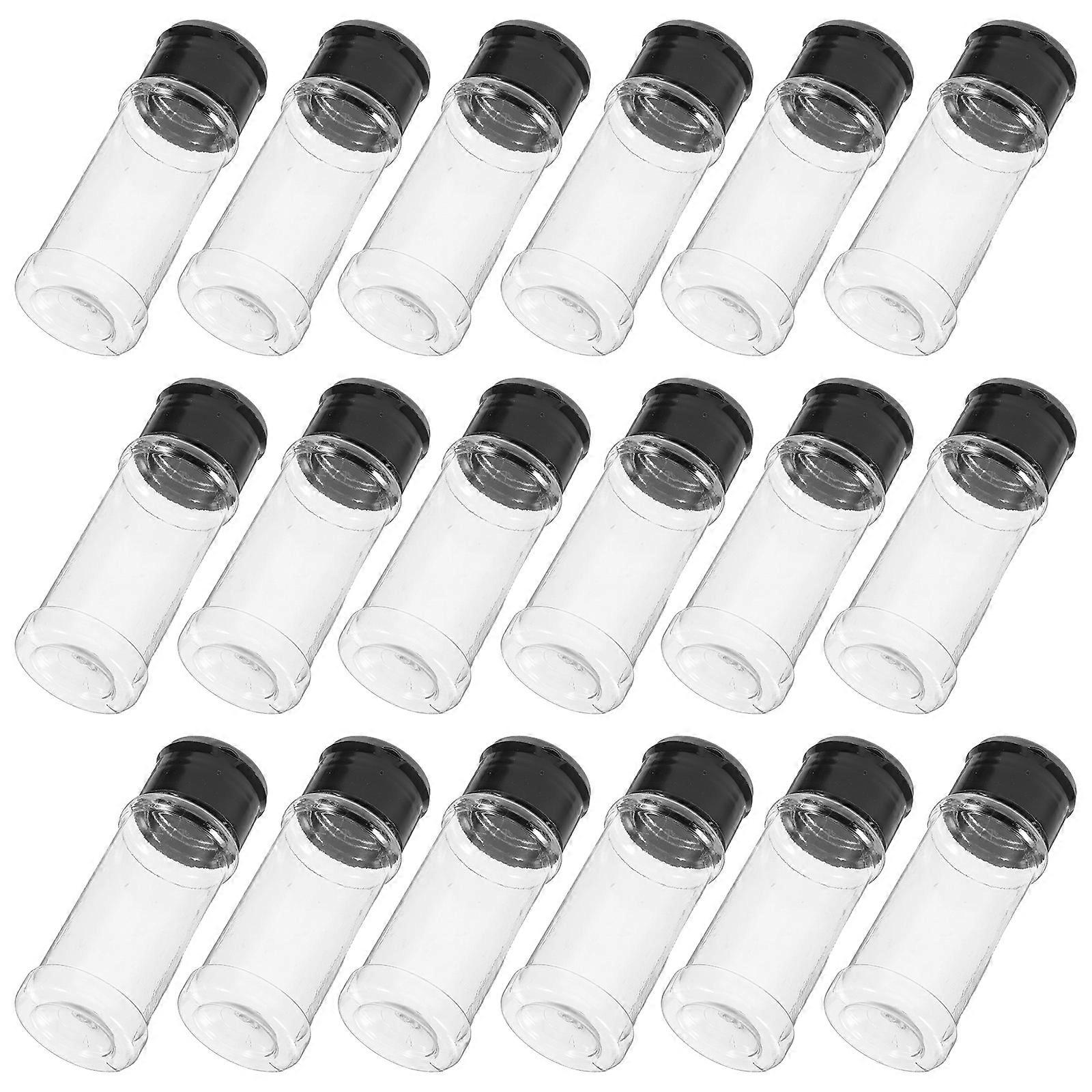 Transparent Plastic Spice Storage Containers with Lids for 30Pcs Kitchen
