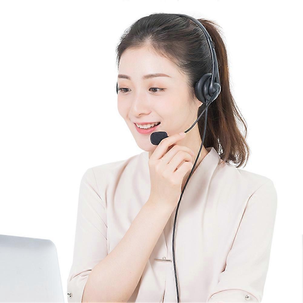 Headset 3.5MM Headset Exam Wired Headset Business Operator Special Computer Hearing Multi-Function Earphone, A