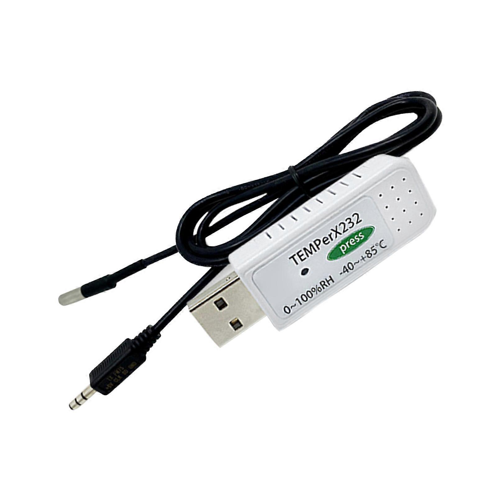 USB Temperature Humidity Meter Tester Ambient Hygrometer External Probe Email Alarm Data Acquisition Loggers Multicolor