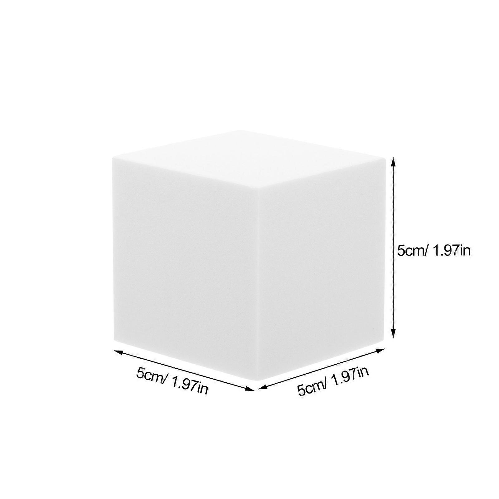 6個スムースブランクフォームキューブ未塗装ブランクキューブDIYクラフトデコレーションキューブブランクキューブ