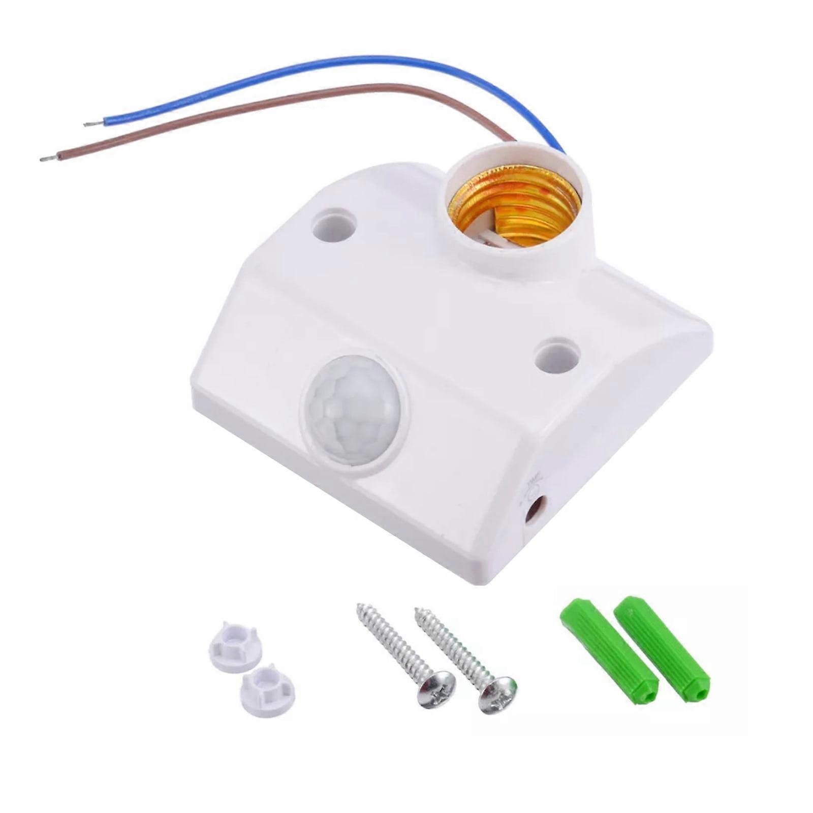 Versatile Motion Sensor Light Base for E27 Bulbs for Dark Spaces Like Basements & Garages