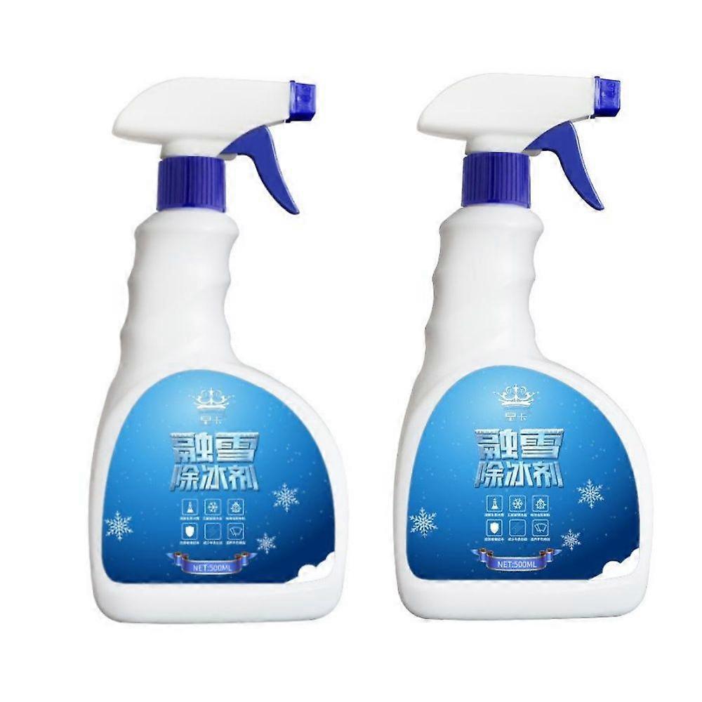 Windshield Deicer Spray - 500ml Ice Melting Liquid Solution, Winter Glass with Quick Formula, Frost Remover with Easy Application