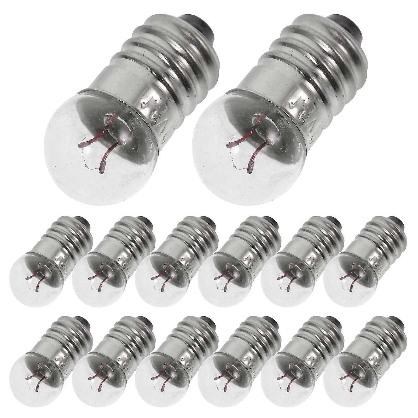 50pcs Small Light Bulbs E10 Miniature Screw Base Light Bulbs 1.5V Mini Light Bulbs