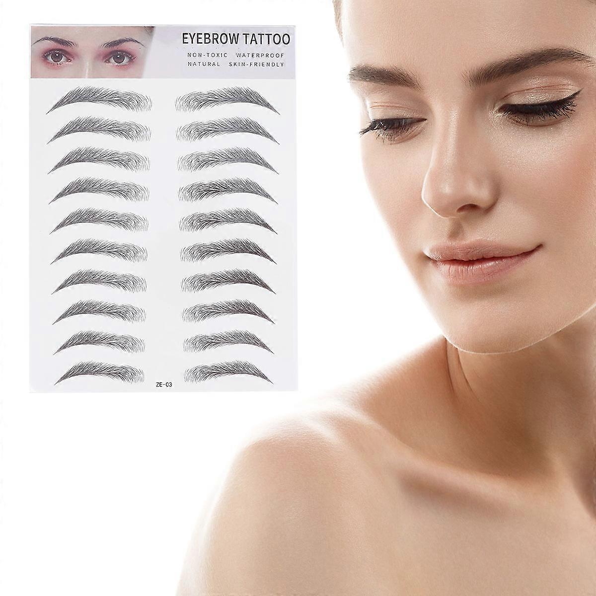 Eyebrow Tool 2Pcs Artificial Eyebrow Stickers for Makeup Imitation Use