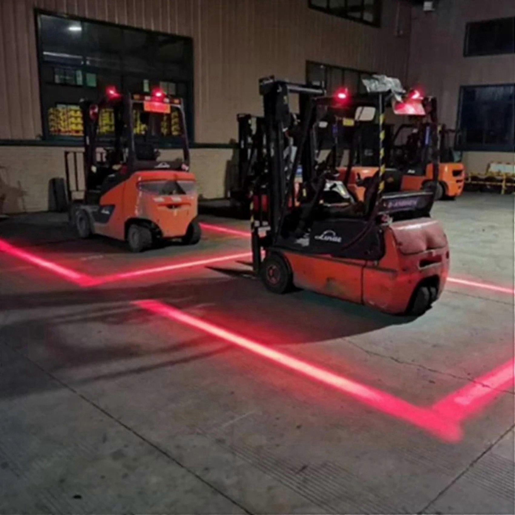 4X 10-80V 7303S Forklift LED Warning Light Linear Area Safety Light Forklift Reversing Indicator Light Working Light