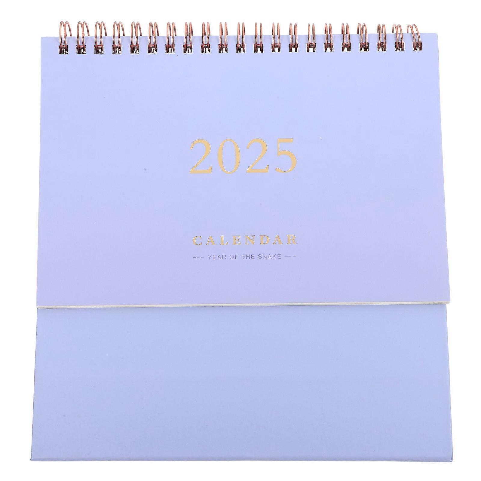 Lavender Minimalist Desk Calendar for Home Use Paper Decorative Tabletop Calendar 2023