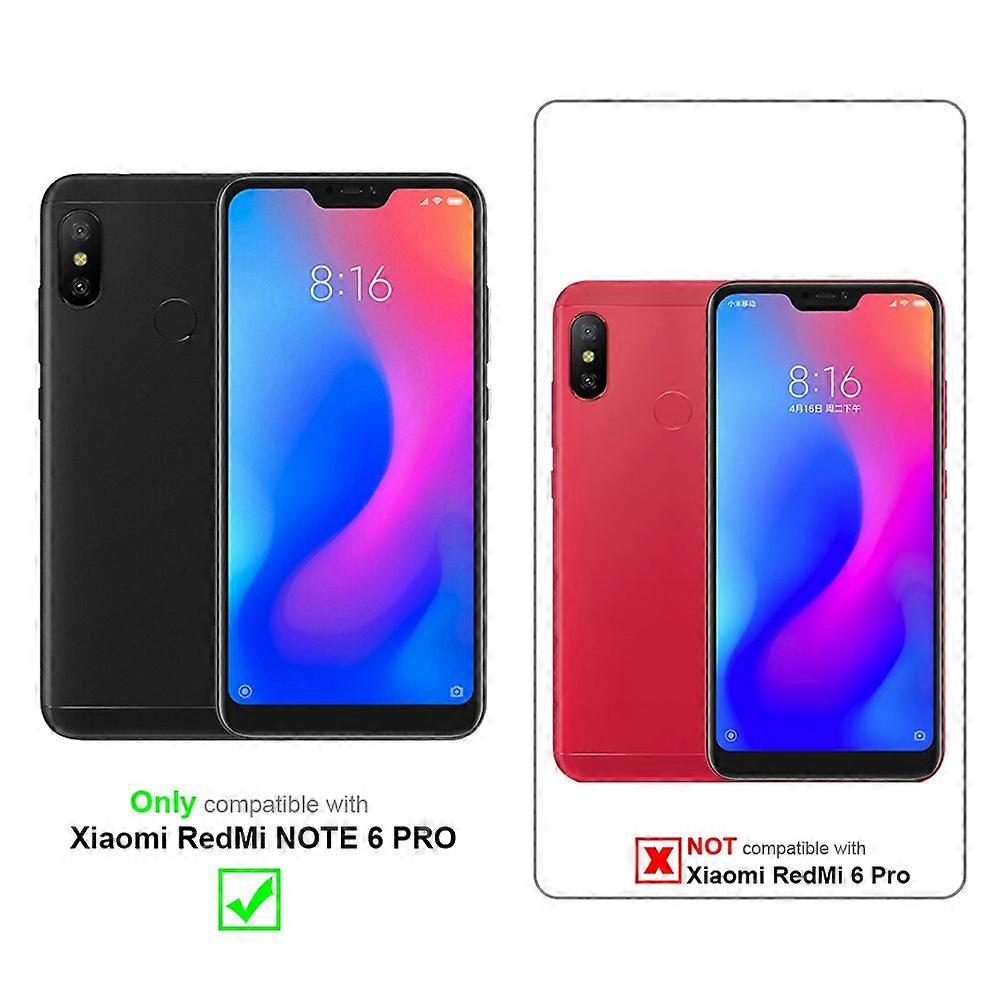 Xiaomi RedMi NOTE 6 PRO Protective Case - with Floral Pattern and Card Slot