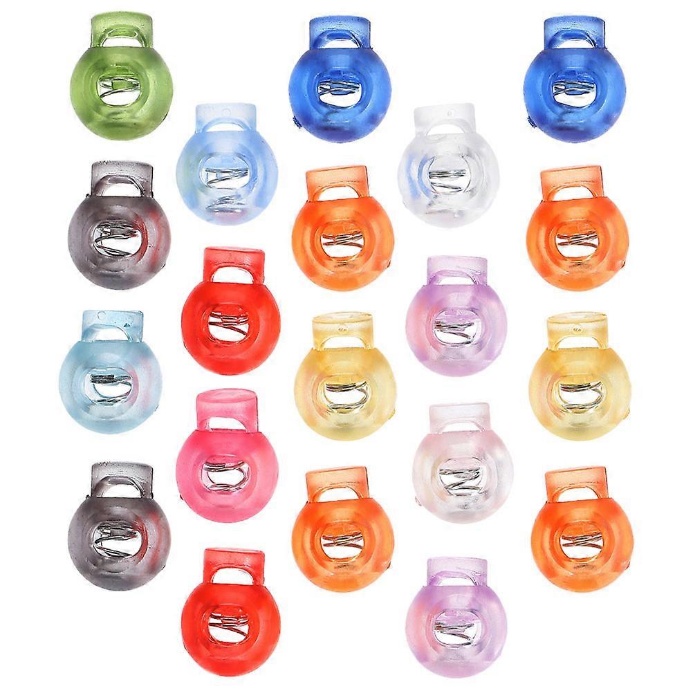 Plastic Spring Cord Locks for Rope Fixed Use 28Pcs Drawstring Clip Assorted