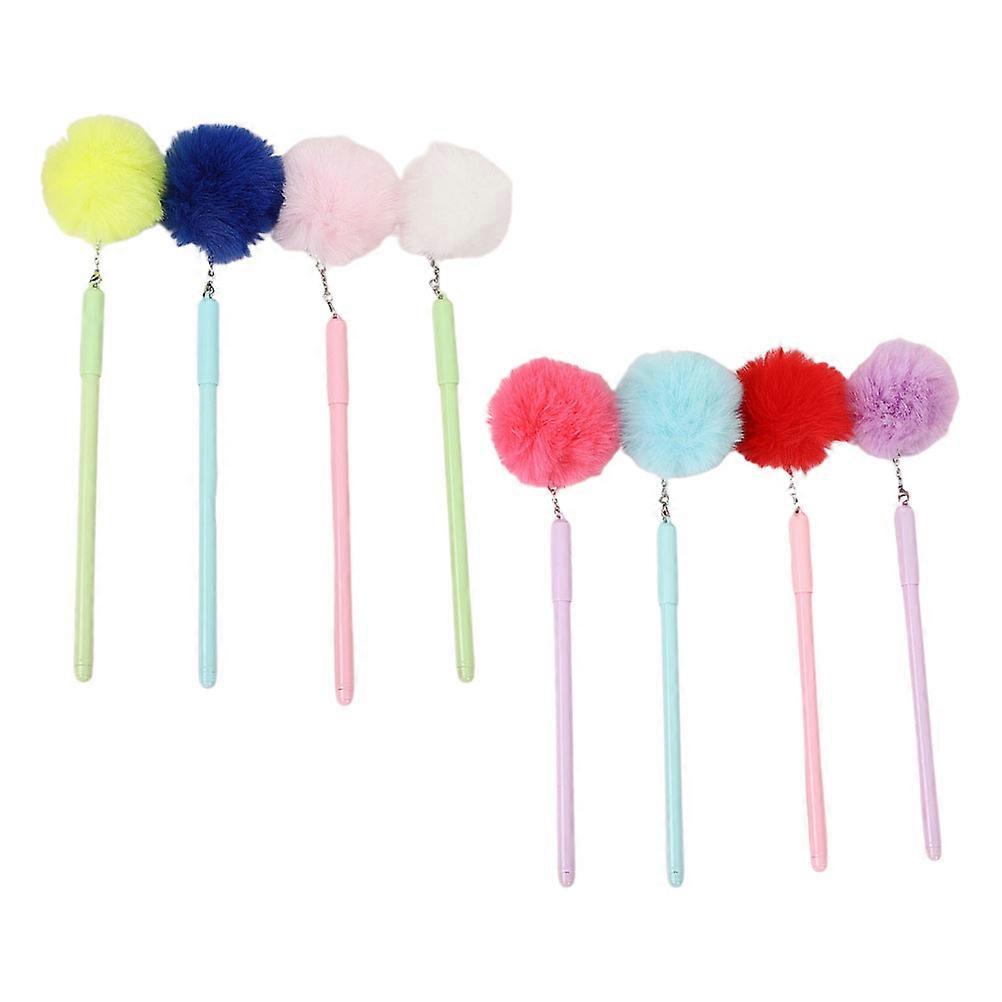 Writing Pen Fluffy Pom Pom Ballpoint Pen for Writing 16Pcs Assorted