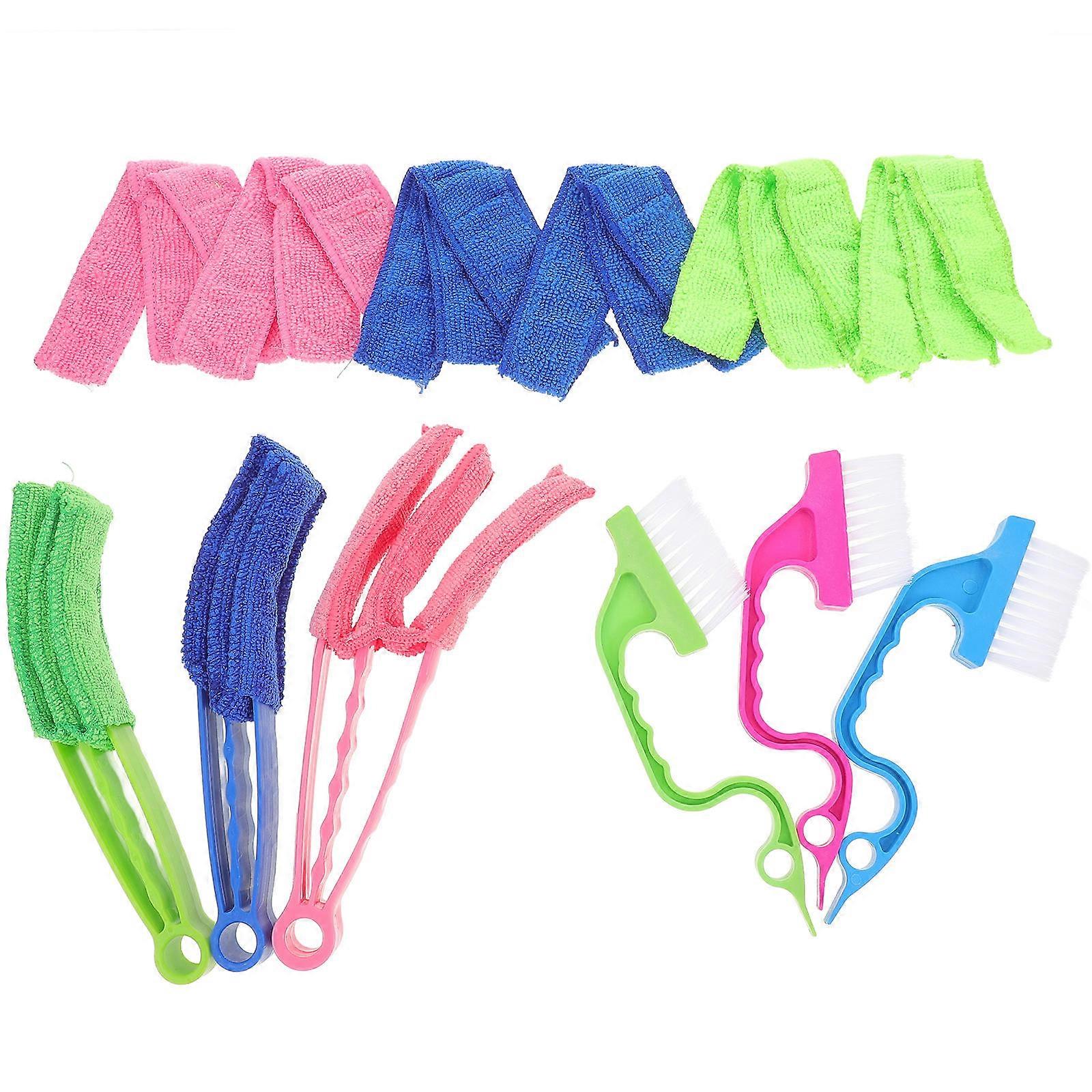 Blind Duster for Cleaning 1Set Window Cleaning Brush Kit with Replacement Heads