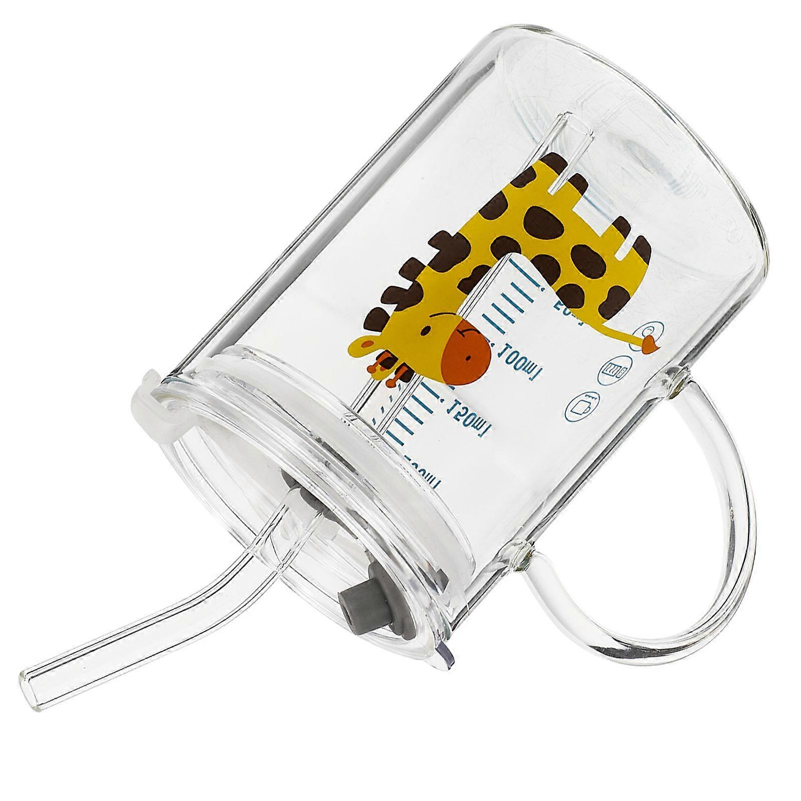 Kids Straw Cup Creative Deer Water Glass Drinking Cup 1Pcs