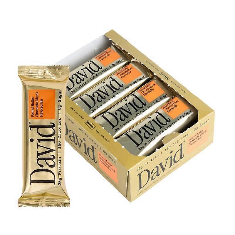 David Bar High Protein Low Sugar Protein Bars 12 Bars Per Box