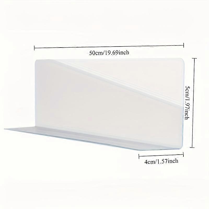 Barri��re d'espacement de bureau robuste en forme de L �C Panneau amovible anti-chute auto-adh��sif transparent pour tables