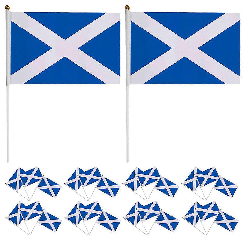 Handheld Scottish Flags for Party 40Pcs Small Stick Flags Easy to Wave