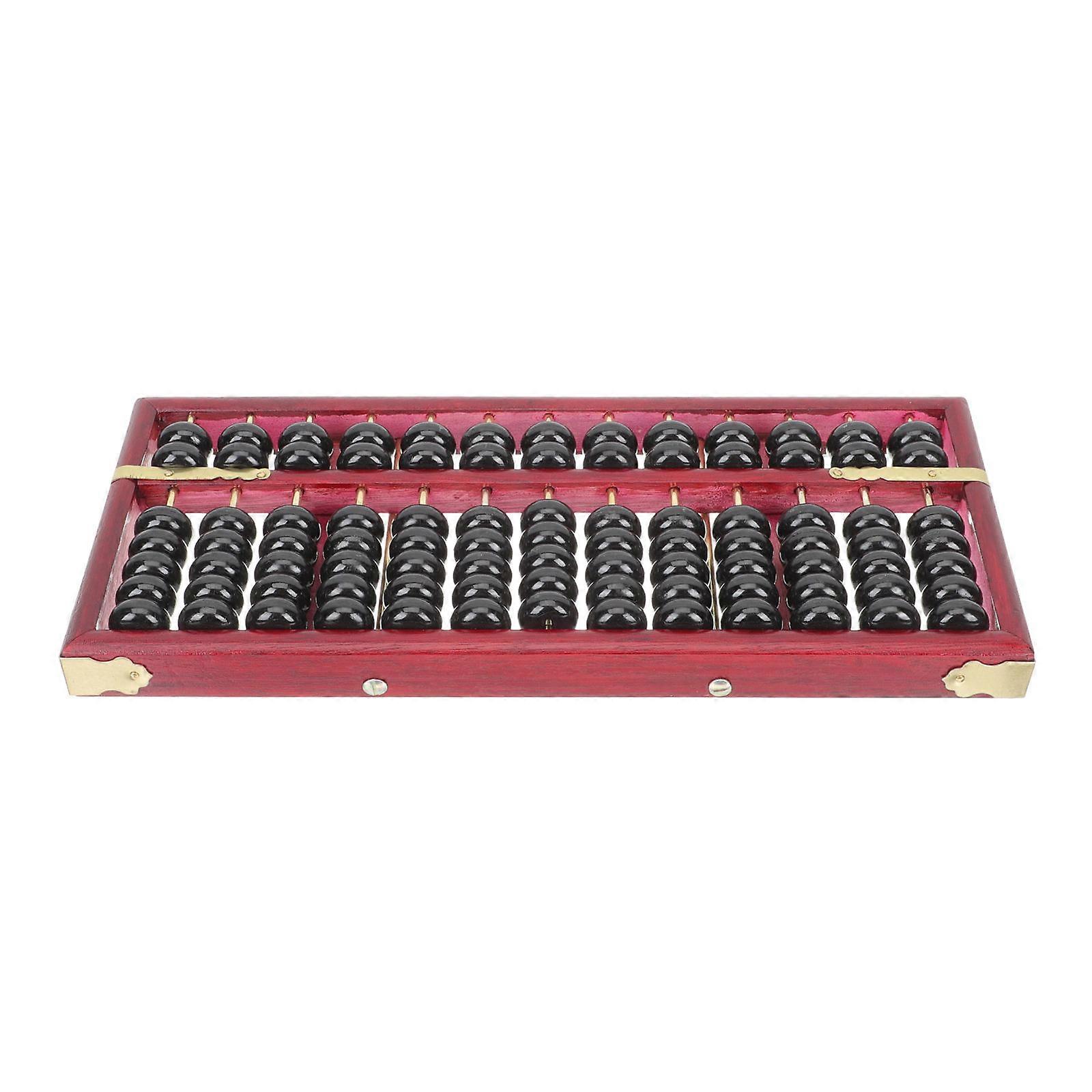 Retro Style Children Learning Abacus Wooden Abacus Counting Tool 13 Columns