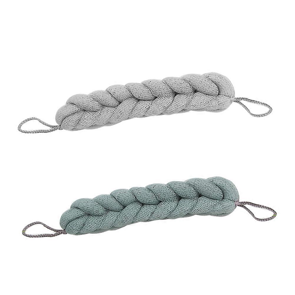 Bath Shower Tool Long Bath Strips Body Scrubber Exfoliator 2Pcs for Bathing
