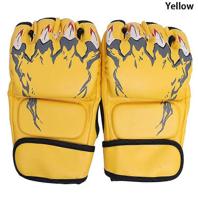 Sparring Grappling Training Boxing Gloves Punch Ultimate Mitts Leather