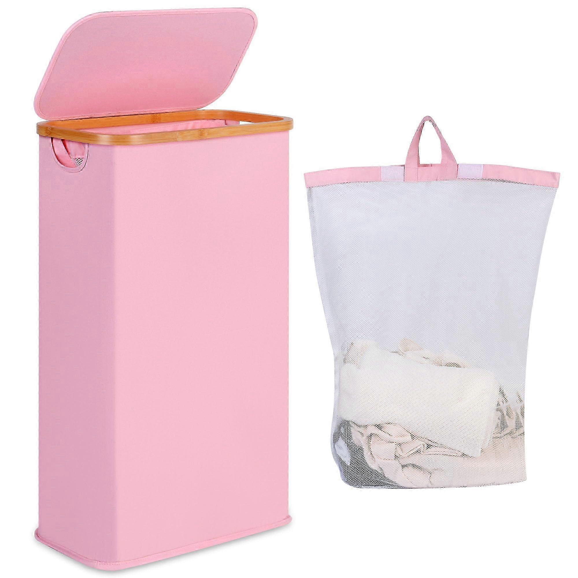 26-27 Narrow foldable laundry basket, 60L capacity