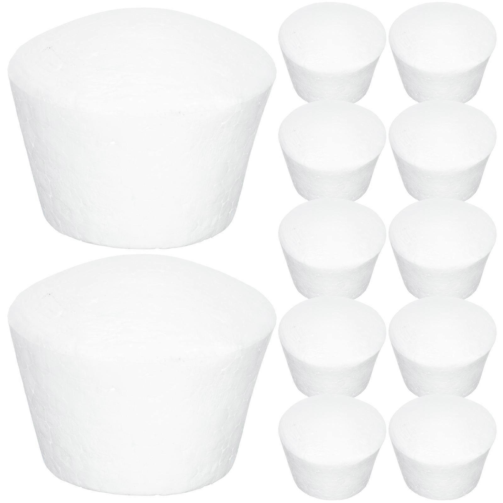 Foams Cake Model DIY Craft for Decorating 20Pcs White Cupcakes