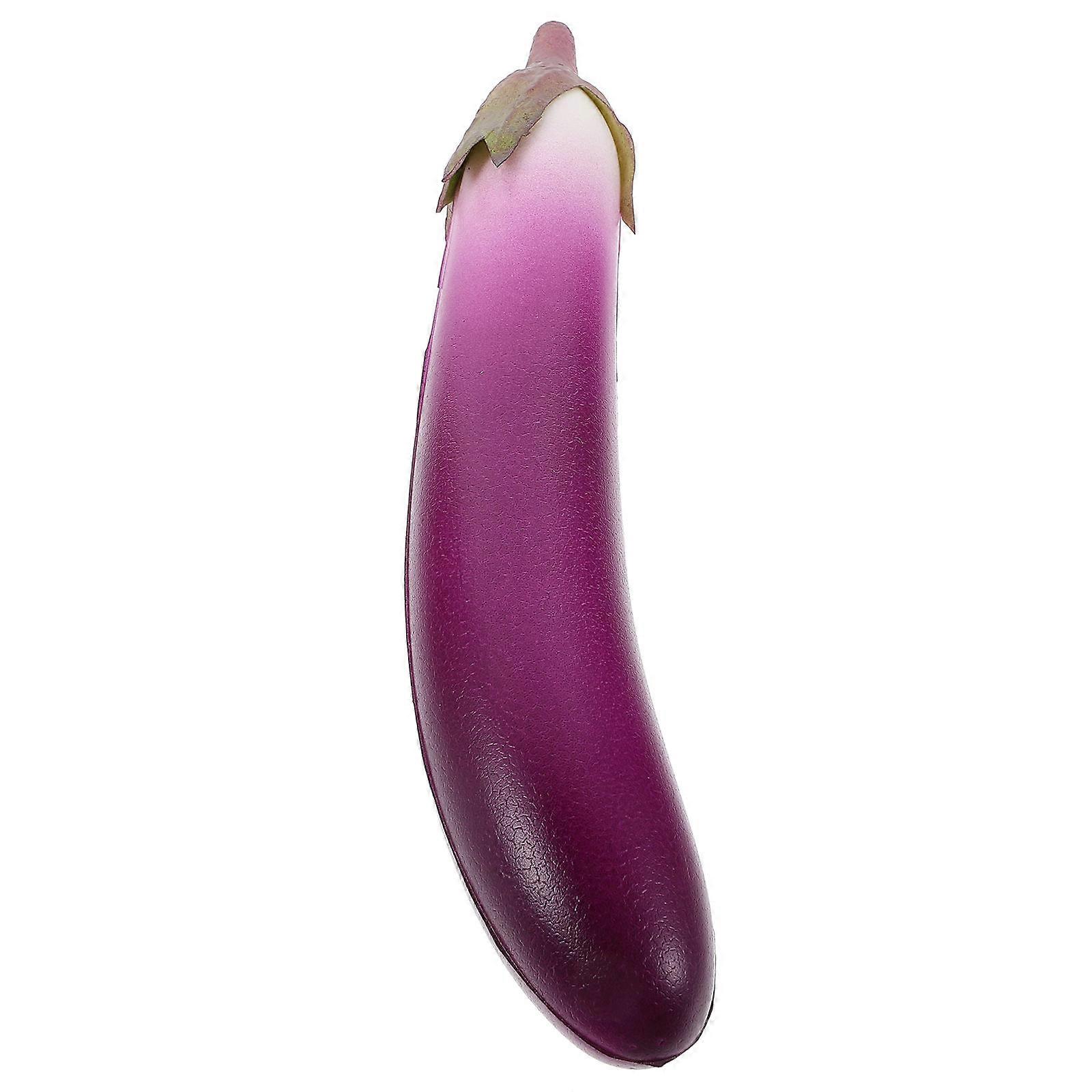 Lifelike Eggplant Artificial Vegetable Model 4Pcs for Home Use Decor