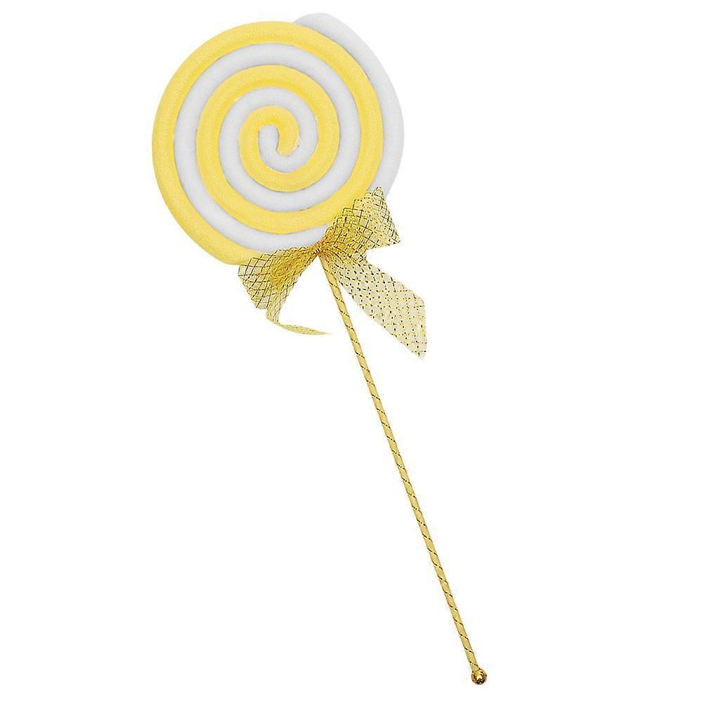 Yellow Fake Lollipop Model for Photography Simulation
