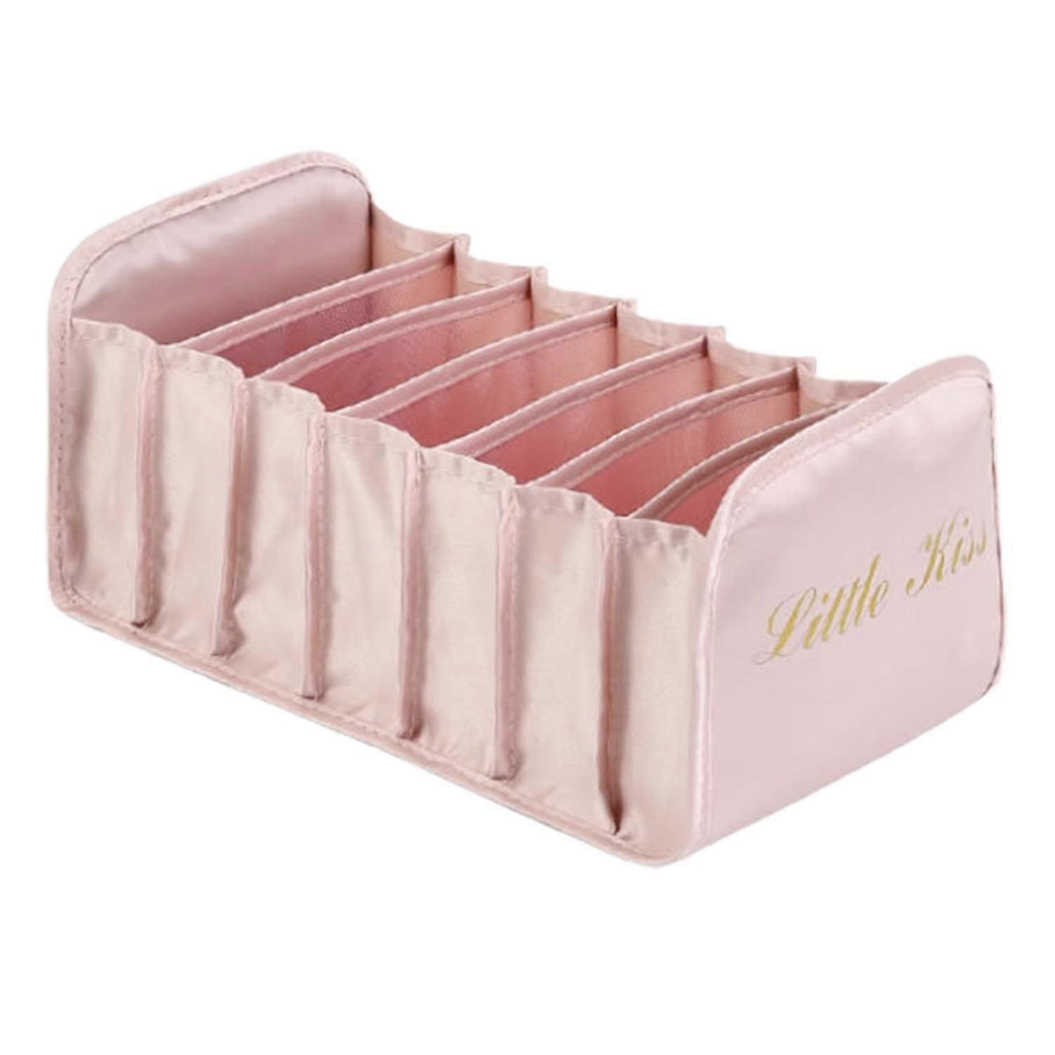 Socks Organizer Multi Compartments Large Capacity Fabric Foldable Divided Clothes Containe