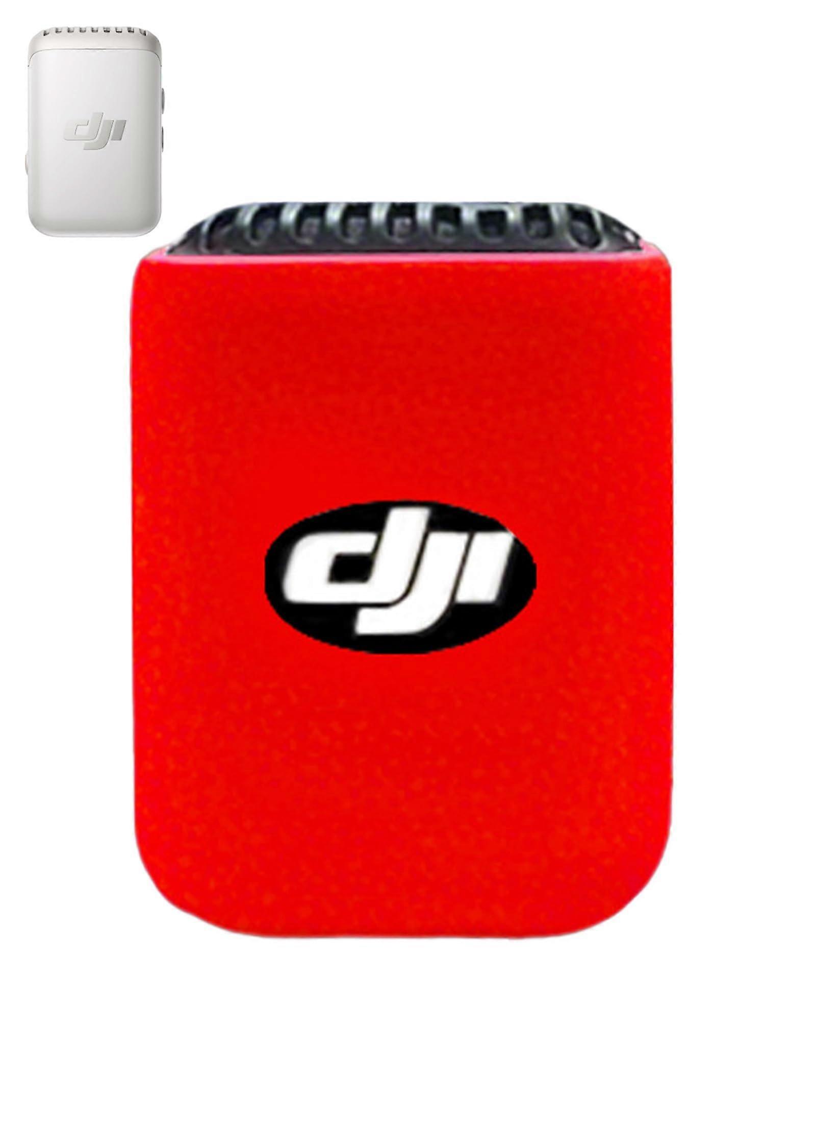 Silicone Shockproof Protective Case with Precise Fit and AntiDrop Design  Red for DJI Mic 2