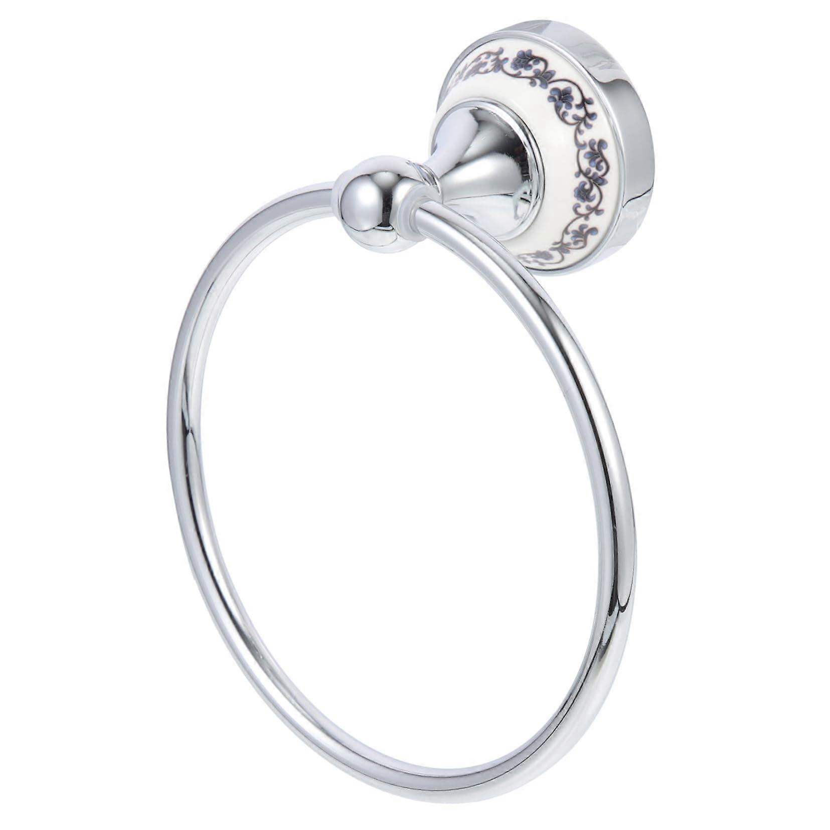 Wall Mounted Bathroom Towel Holder with SpaceSaving Design and Scratch Edges