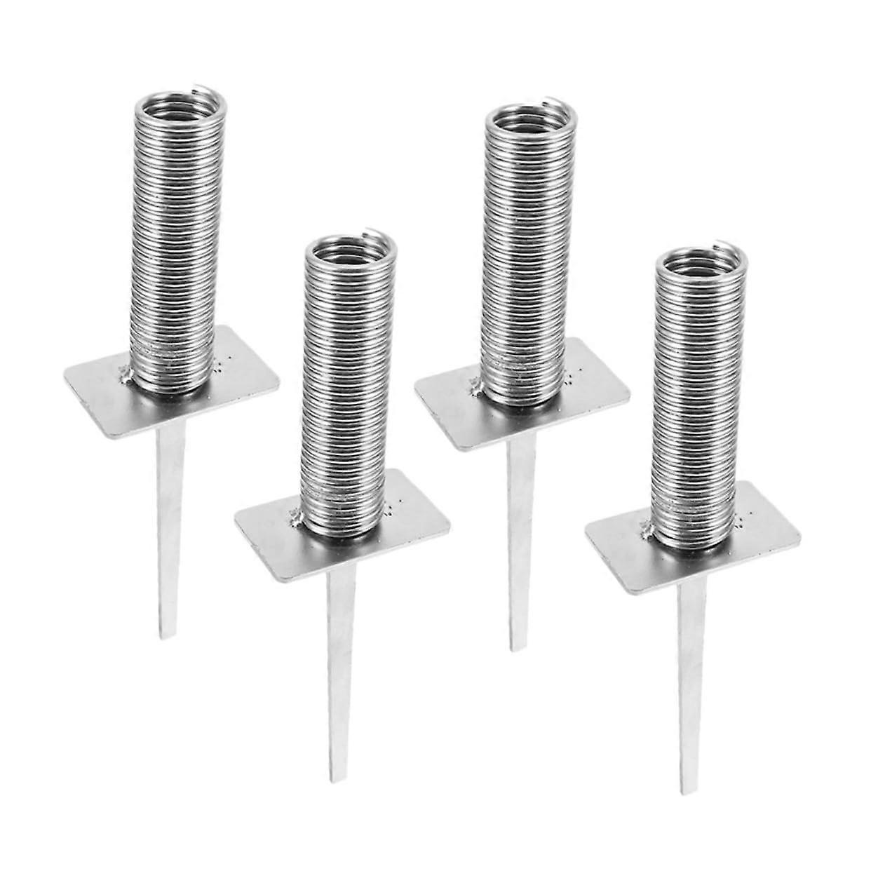 4Pcs Durable Soccer Corner Flag Base with Spring Spike Holder for Stable Field Training