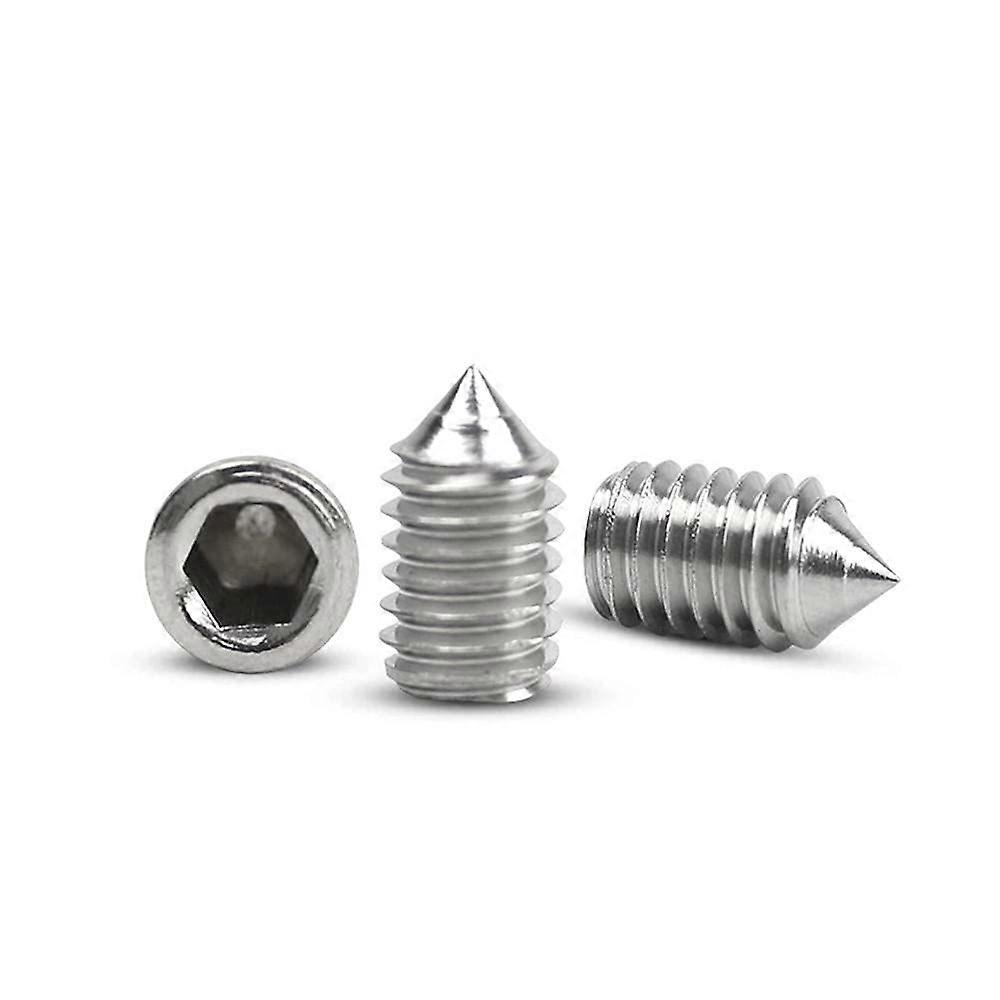 304 Stainless Steel Threaded Inserts and M4 Hex Headless Screws 100pcs  Hardness Burr