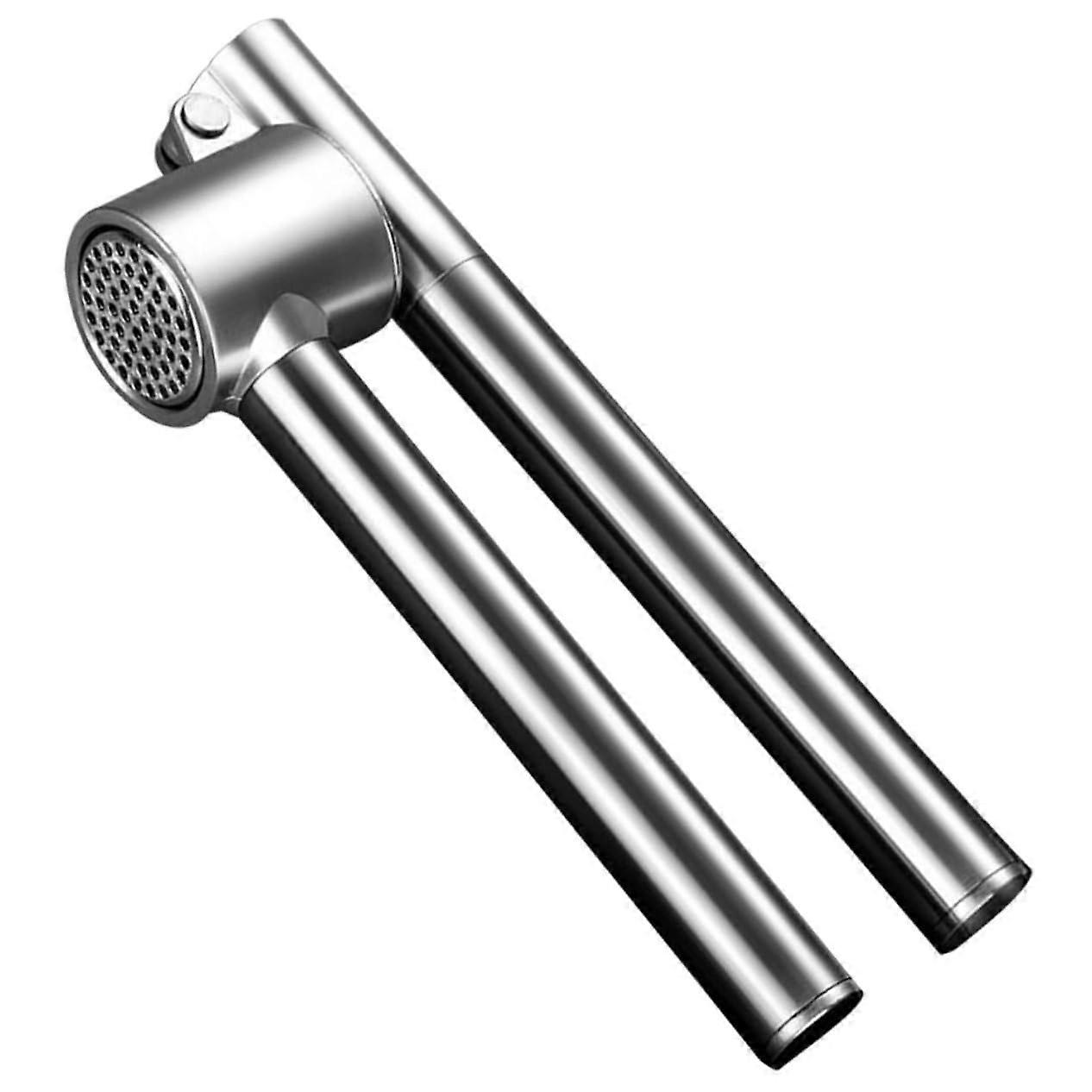 Garlic Press Stainless Steel Manual Crusher for Delicate Mincing Rust Resistant Easy Clean Kitchen Tool