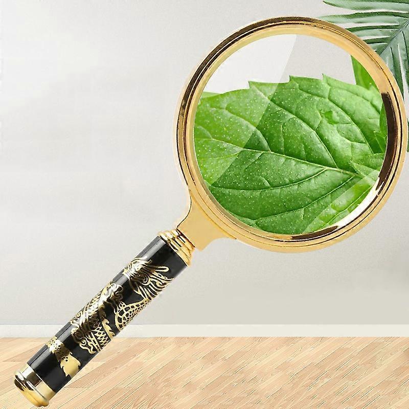 2pcs Elderly Reading Books Handheld Magnifier, Diameter:90mm