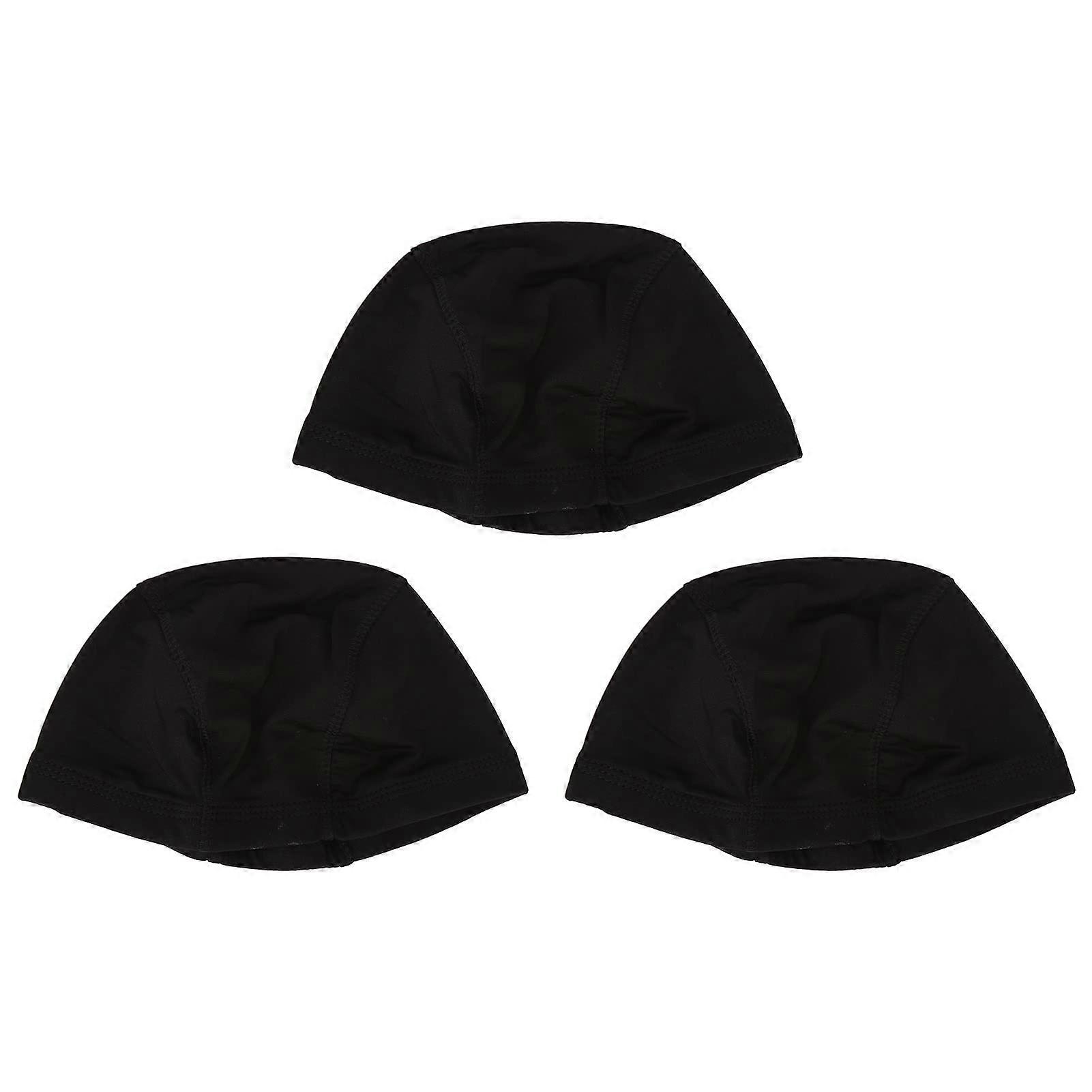 3 Pcs Nylon Wig Cap Set Breathable Stretchable Close End Secure Fit for Cosplay and Wig Making