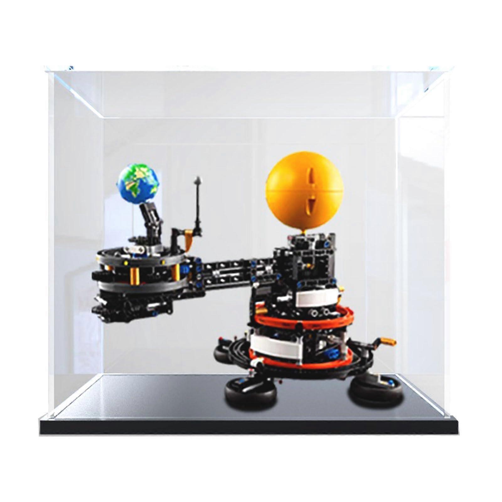 Display Case for  42179 Technic Planet Earth, Clear Dustproof Durable Acrylic Box Black
