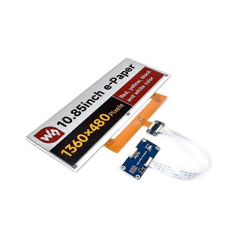 10.85 Inch EInk SPI Display, Ultra Low Power FourColor Screen for Raspberry Pi
