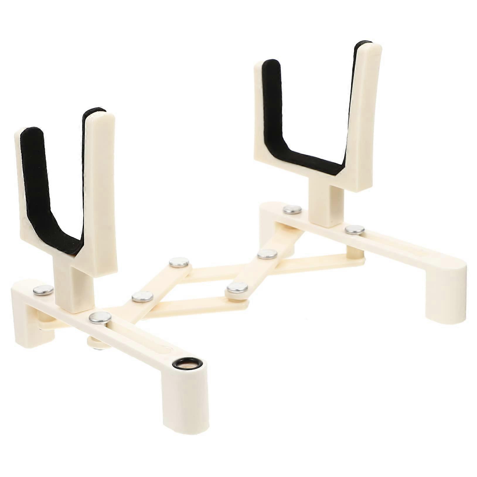 Folding Violin Stand with Telescopic Adjustment, Compact Size, Stable Support for Instrument