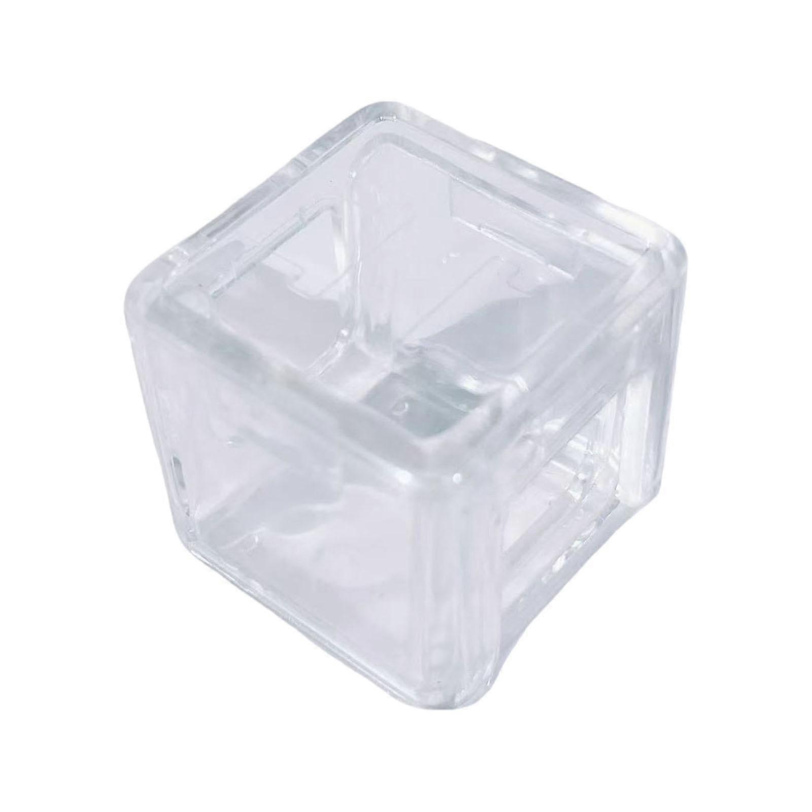 Pool Cue Chalk Holder Transparent Compact Snooker Chalk Case Durable Universal Billiard Accessory