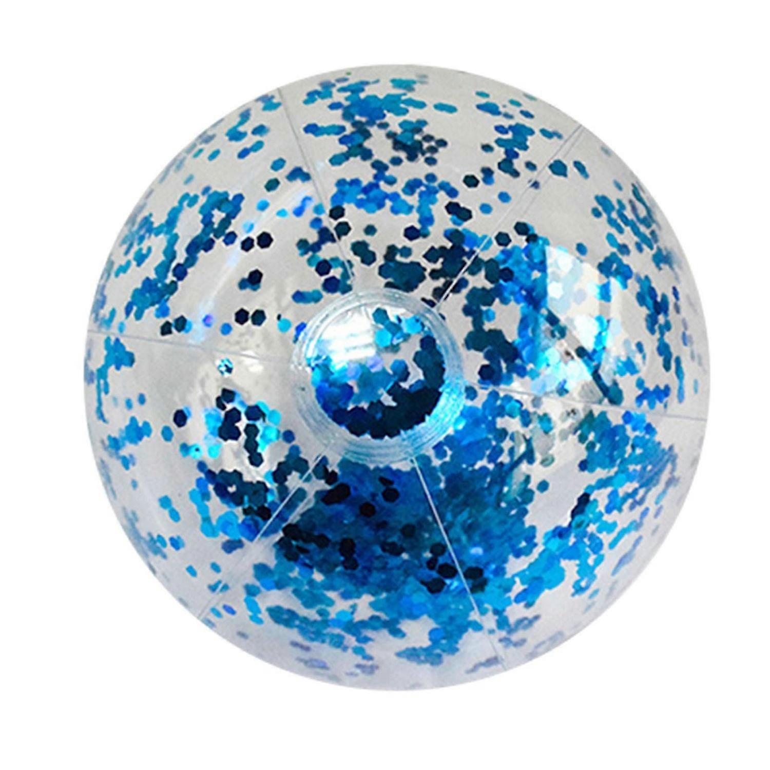 24"/16" Large Inflatable Glitter Pool Beach Ball for Summer Beach Pool Party