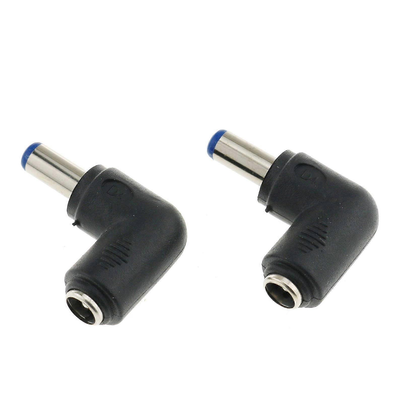 DC Power Connector 2PCS 90 Degree 5.5x2.1mm Right Angle Adapter SpaceSaving Durable Copper Build