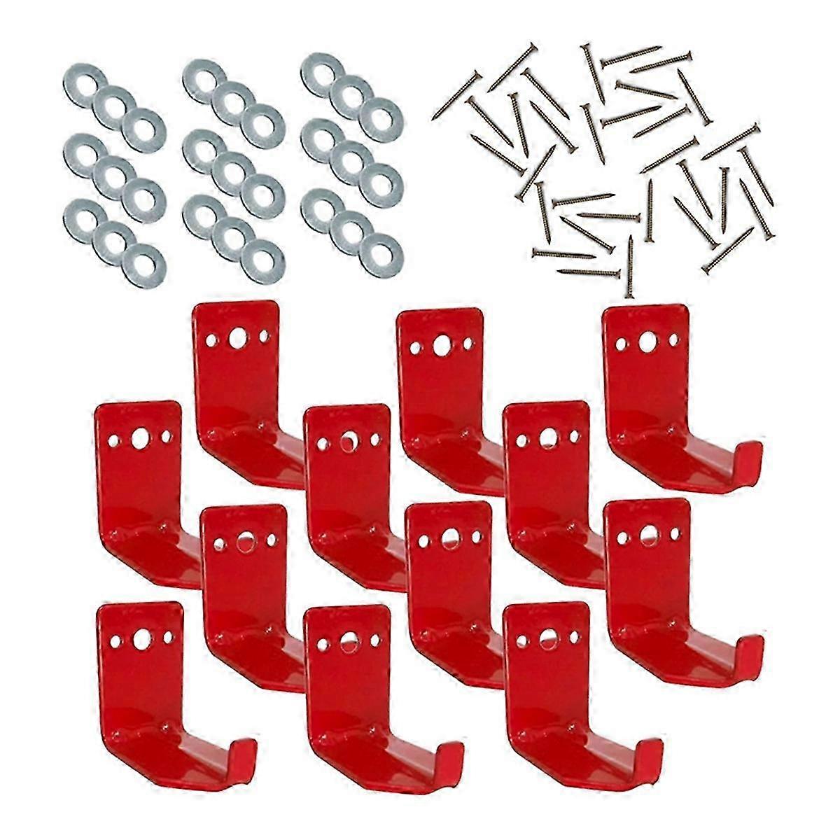 Fire Extinguishe Mount, Wall Hook, Fire Extinguishe Bracket Up to 40 Lbs Extinguishers, Suitable for Fire 12 Pack