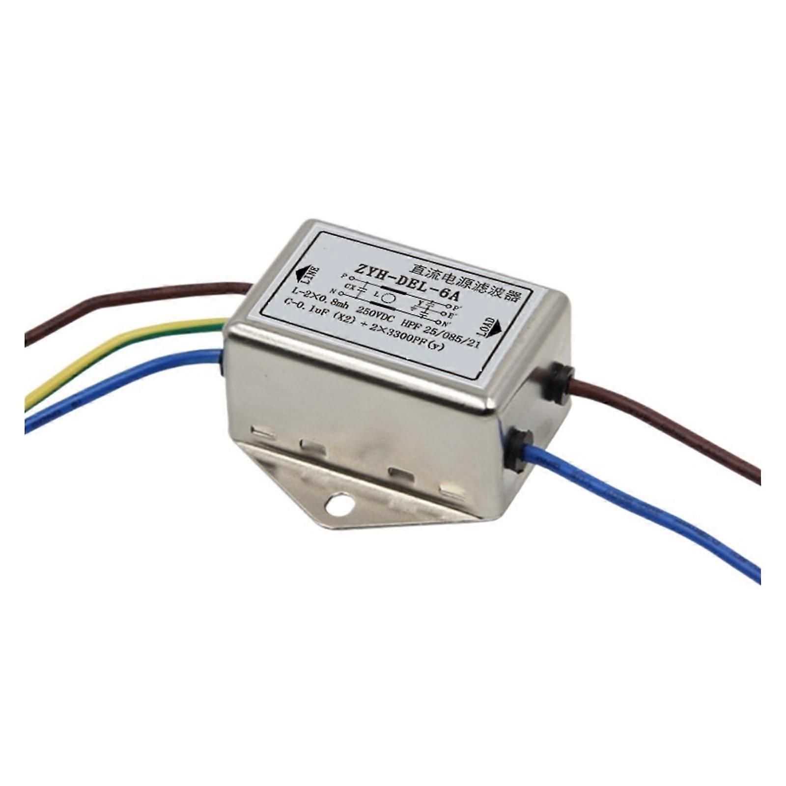 DC Power Filter ZYHDEL Series 10A 6A 3A EMI Filter Easy Replacement Correct Fit