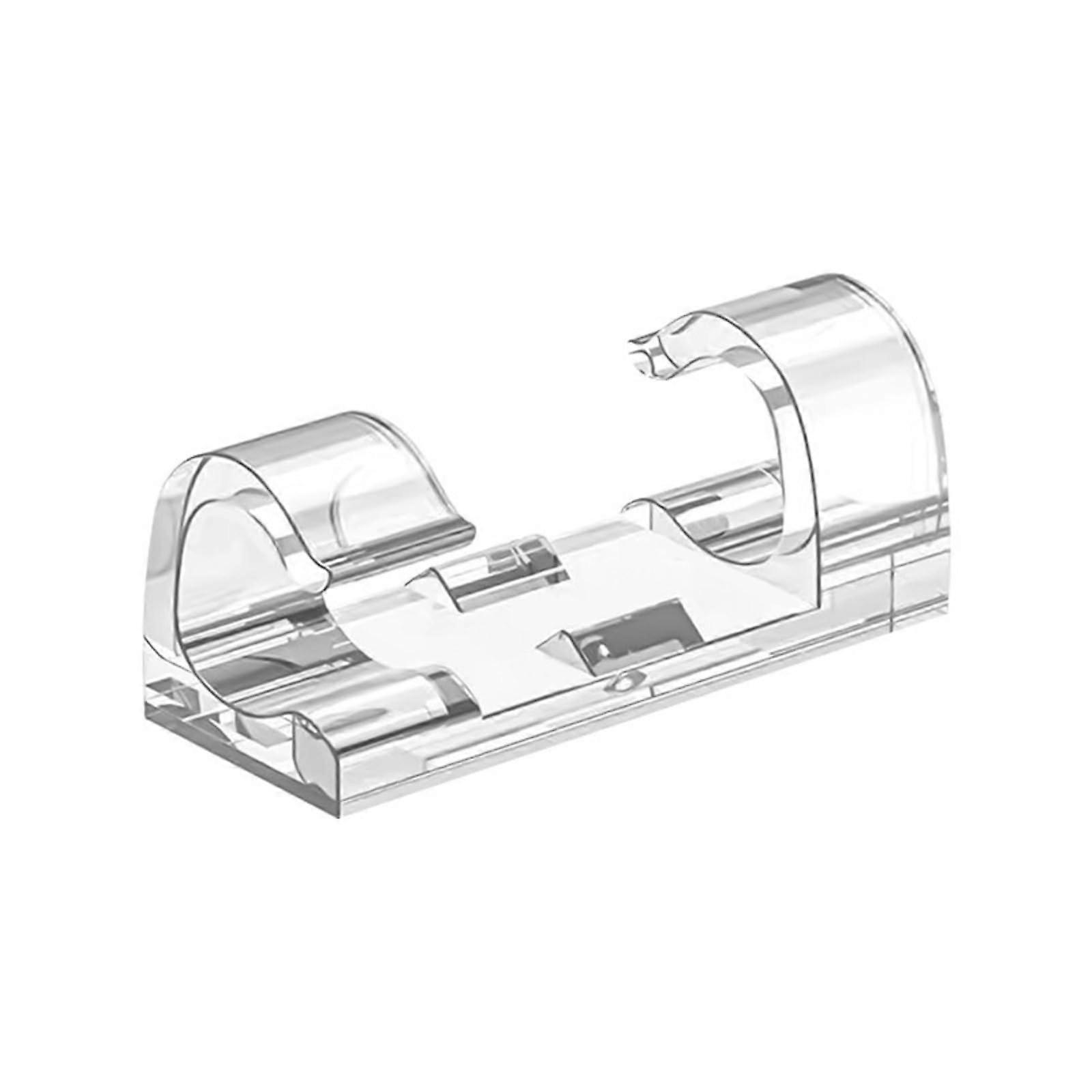 Cable Organizer with Self Adhesive Clips, Adjustable ABS Holders for Desk and Wall Cable Management