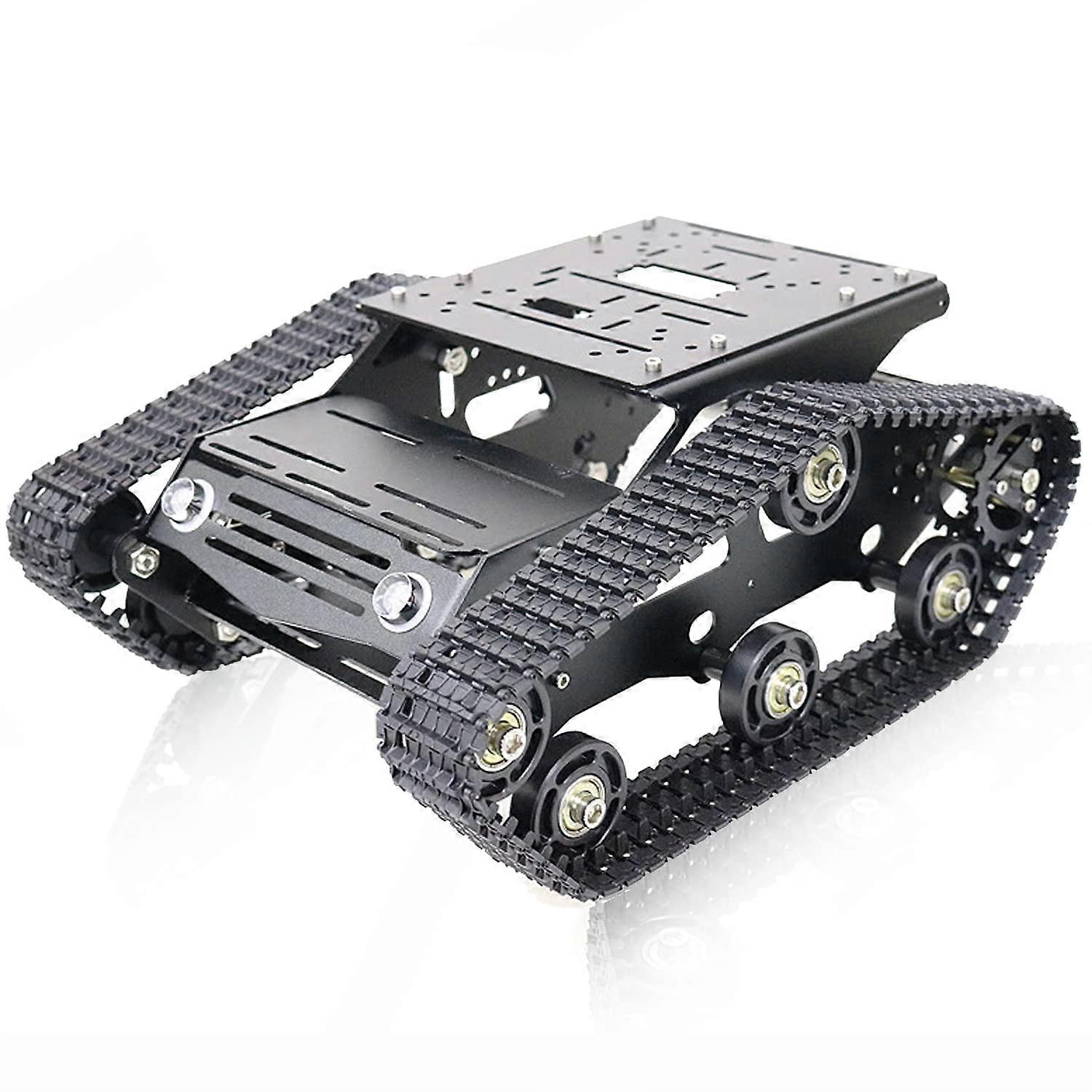 Robot Tank Chassis Kit with Encoder Dual Motors, Tracked Robotic Car Platform for Arduino Raspberry Pi STEM