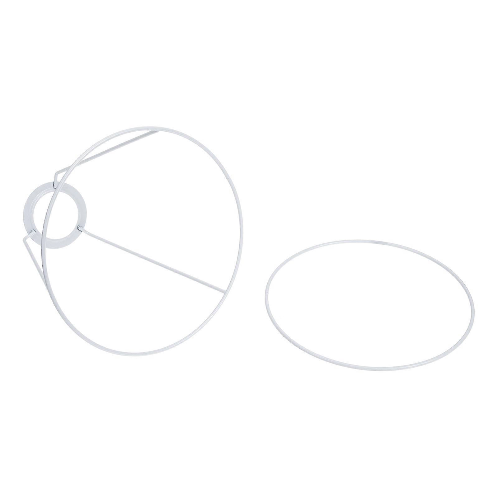 Vintage Lamp Shade Frame Iron for DIY Cone Shape Table Lamp 2Sets